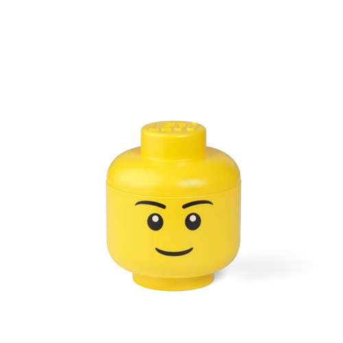 LEGO® Fiú minifigura fej tároló, kis méret