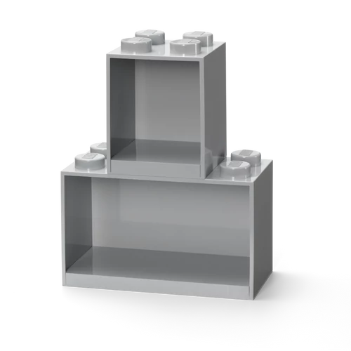 LEGO® 2 darabos szürke kocka polc szett
