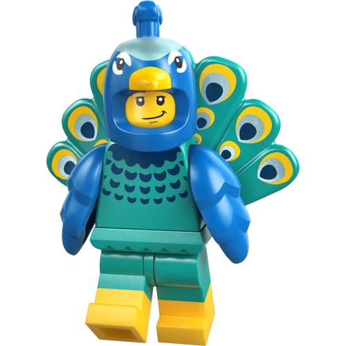 LEGO® Minifigurák -  páva jelmezt viselő minifigura