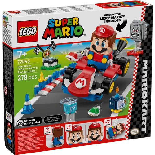 Kép 2/9 - LEGO® Super Mario™ - Mario Kart™ – Interaktív LEGO® Mario™ és Standard Kart
