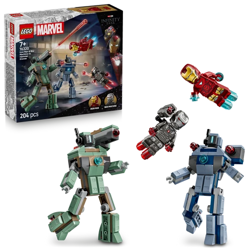 Kép 4/9 - LEGO® Marvel - Vasember és Hadigép vs. Hammer-drónok