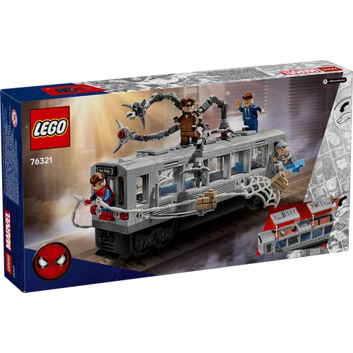 Kép 3/9 - LEGO® Marvel - Pókember és Doc Ock csatája a metrókocsiban
