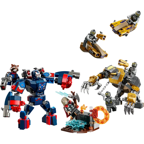 LEGO® Marvel - Bosszúállók: Végjáték Thor a chitauri harcosok ellen