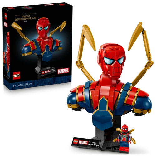 Kép 4/7 - LEGO® Marvel - Vas Pókember mellszobor