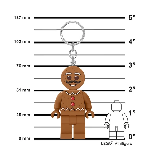 Kép 5/6 - LEGO® Iconic - Mézeskalács kulcstartó LED világítással