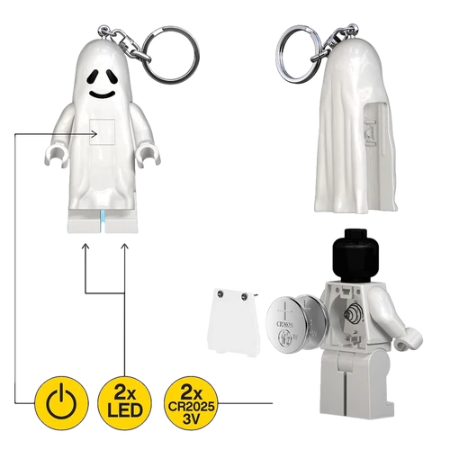 Kép 2/4 - LEGO® Minifigures™ - Szellem kulcstartó LED világítással
