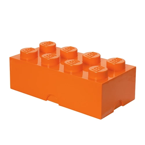 Kép 4/6 - LEGO® Tárolódoboz narancssárga 8 bütykös