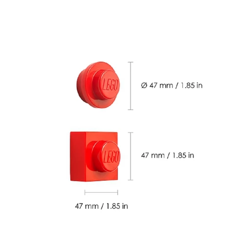 Kép 4/5 - LEGO® Mágnes szett - piros - 2db
