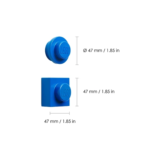 Kép 4/6 - LEGO® Mágnes szett - kék - 2db