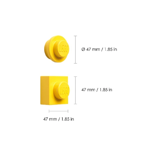 Kép 3/3 - LEGO® Mágnes szett - sárga - 2db