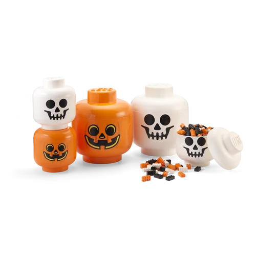 Kép 3/6 - LEGO® Minifigura fej tároló - Koponya - nagy méret