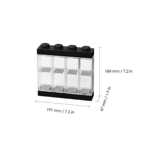 Kép 3/5 - LEGO® Minifigura tartó doboz - fekete