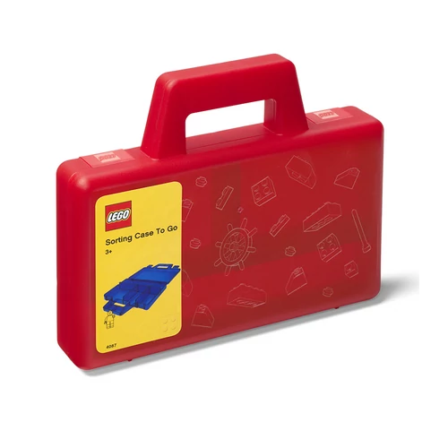 LEGO® Rendszerező doboz utazáshoz - piros