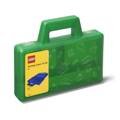 LEGO® Rendszerező doboz utazáshoz - zöld