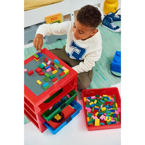Kép 6/6 - LEGO® Rendszerező három fiókkal - piros