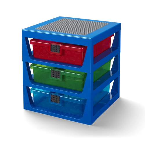 LEGO® Rendszerező három fiókkal - kék