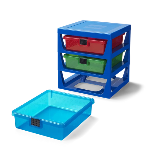 Kép 2/5 - LEGO® Rendszerező három fiókkal - kék