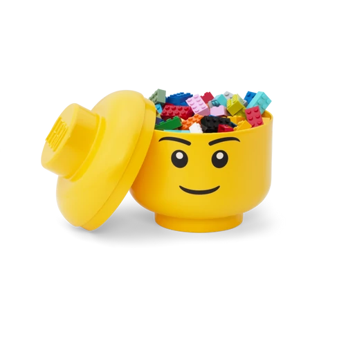 Kép 3/4 - LEGO® Fiú minifigura fej tároló, kis méret