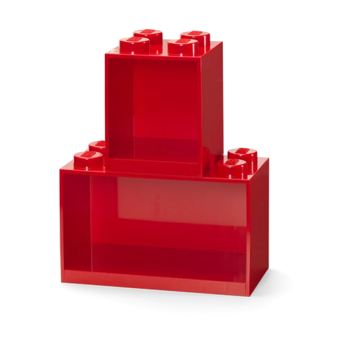 LEGO® 2 darabos piros kocka polc szett