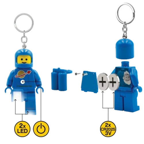 Kép 3/4 - LEGO® Spaceman kék világítós kulcstartó
