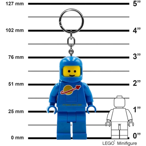 Kép 4/4 - LEGO® Spaceman kék világítós kulcstartó