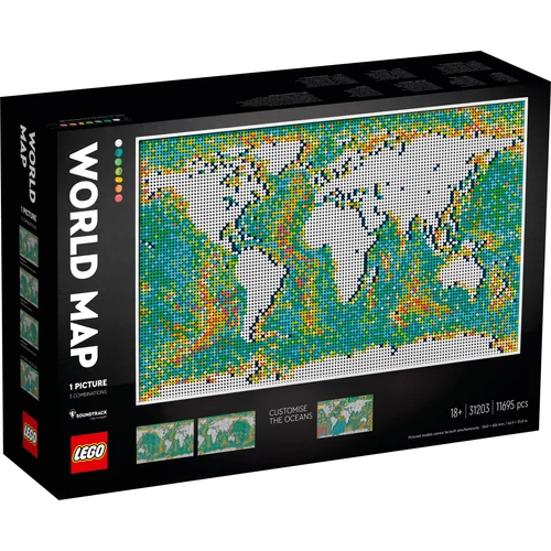 Kép 9/10 - LEGO® Art - Világtérkép