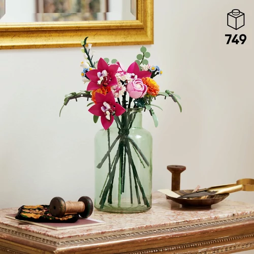 Kép 2/9 - LEGO® Botanicals - Rózsaszín virágcsokor