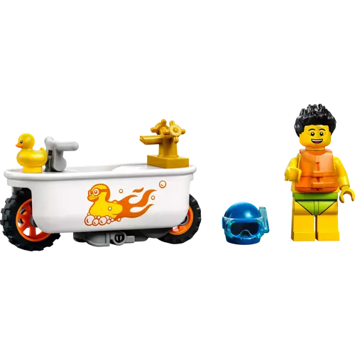 LEGO® City - Fürdőkádas kaszkadőr motorkerékpár