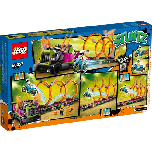 Kép 11/11 - LEGO® City - Kaszkadőr járgány és tűzgyűrű kihívás