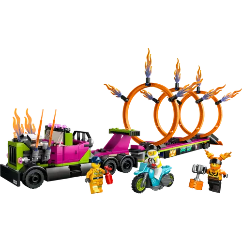 LEGO® City - Kaszkadőr járgány és tűzgyűrű kihívás