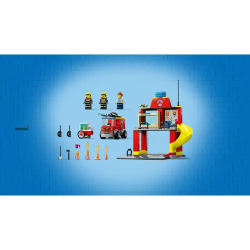 Kép 8/11 - LEGO® City - Tűzoltóállomás és tűzoltóautó