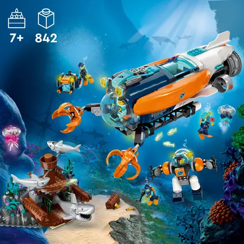 Kép 2/11 - LEGO® City - Mélytengeri kutató tengeralattjáró