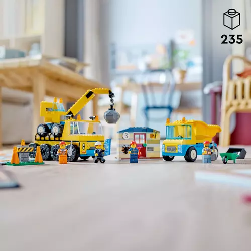 Kép 2/11 - LEGO® City - Építőipari teherautók és bontógolyós daru