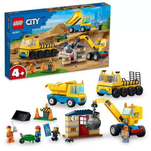 Kép 9/11 - LEGO® City - Építőipari teherautók és bontógolyós daru