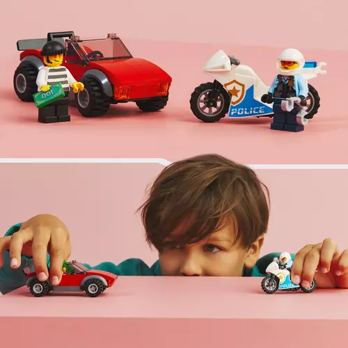 Kép 2/9 - LEGO® City - Rendőrségi motoros autós üldözés