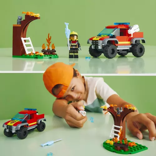 Kép 2/9 - LEGO® City - 4x4 Tűzoltóautós mentés