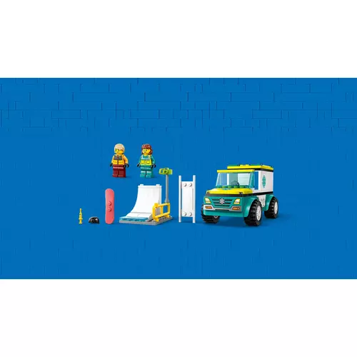 Kép 8/10 - LEGO® City -Mentőautó és snowboardos