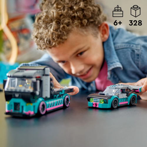 Kép 2/10 - LEGO® City -Versenyautó és autószállító teherautó