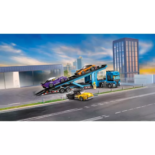 Kép 7/9 - LEGO® City - Autószállító kamion sportautókkal