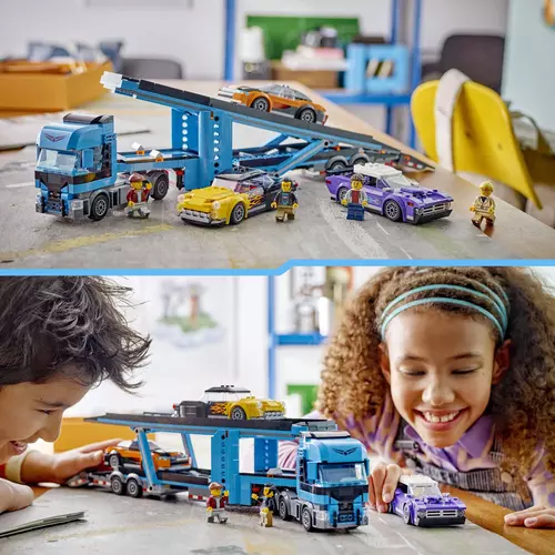 Kép 9/9 - LEGO® City - Autószállító kamion sportautókkal