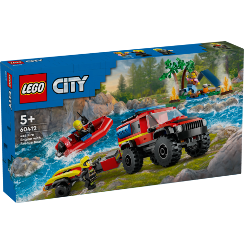 Kép 9/10 - LEGO® City -4x4 Tűzoltóautó mentőcsónakkal