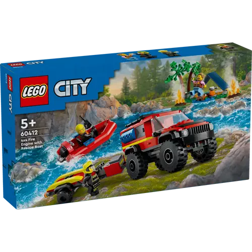 Kép 9/10 - LEGO® City -4x4 Tűzoltóautó mentőcsónakkal