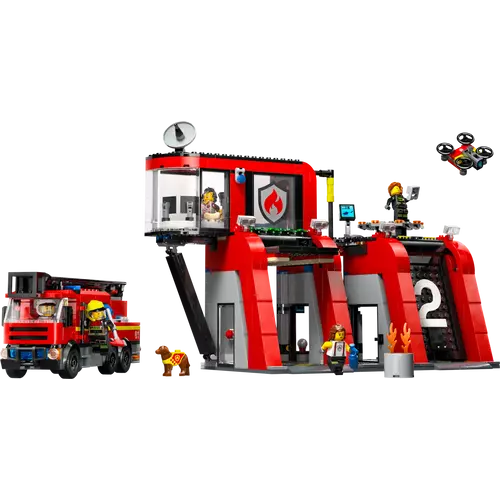 LEGO® City -Tűzoltóállomás és tűzoltóautó