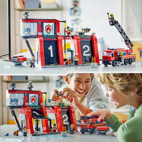 Kép 4/10 - LEGO® City -Tűzoltóállomás és tűzoltóautó