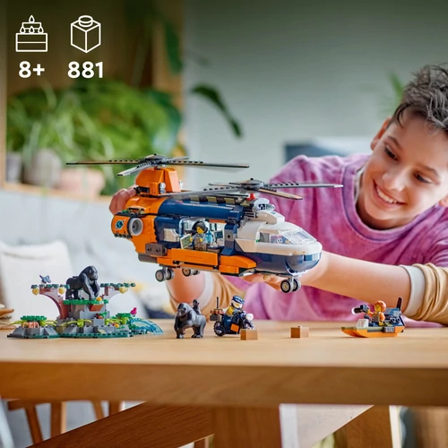 Kép 4/9 - LEGO® City - Dzsungelkutató helikopter a bázison