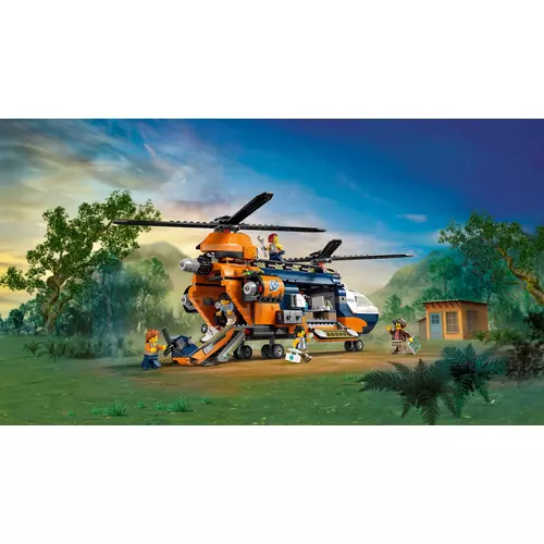 Kép 8/9 - LEGO® City - Dzsungelkutató helikopter a bázison