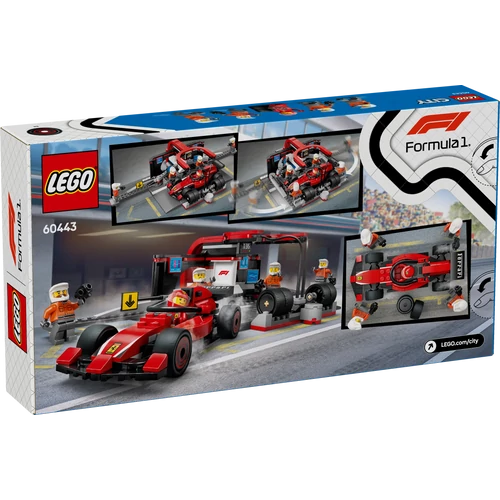 Kép 3/9 - LEGO® City - F1®-es boxutca és személyzet, Ferrari autóval