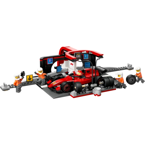 LEGO® City - F1®-es boxutca és személyzet, Ferrari autóval