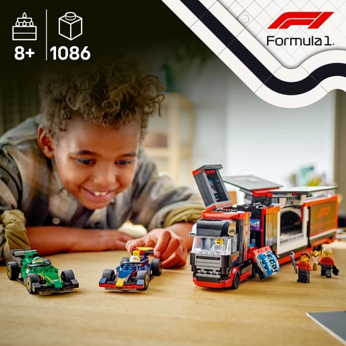 Kép 4/9 - LEGO® City - F1®-es kamion, RB20 és AMR24 F1®-es autókkal