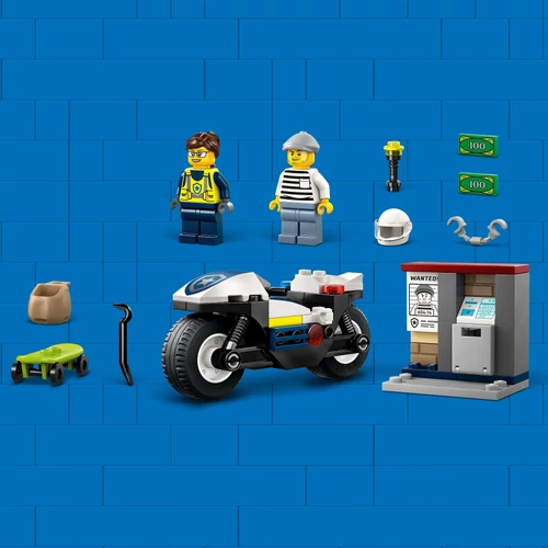 Kép 9/9 - LEGO® City - Üldözés rendőrségi motorkerékpárral